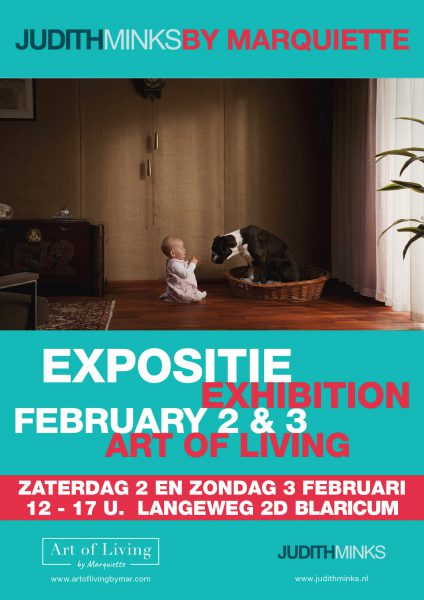 poster for exhibition Minks by Marquette, feb 2-3 2019, Blaricum, The Netherlands