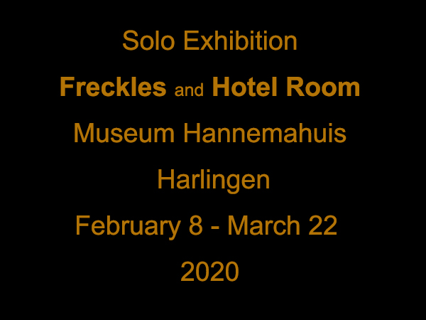 digital flyer for upcoming solo exhibition Judith Minks in Hannemahuis, Harlingen